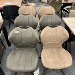 6x Eetkamerstoel Mascha, Microvezel, 3x taupe, 3x antraciet
